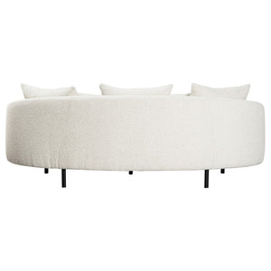 Dovetail Caleb 82" Rounded Arm Sofa Boucle  DOV12149-CRM