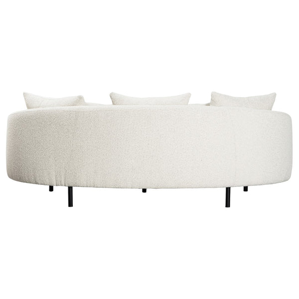 Dovetail Caleb 82" Rounded Arm Sofa Boucle  DOV12149-CRM