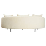 Dovetail Caleb 82" Rounded Arm Sofa Boucle  DOV12149-BEIG