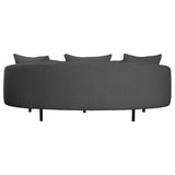 Dovetail Caleb 82" Rounded Arm Sofa Boucle  DOV12149-CHAR