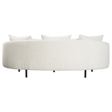 Dovetail Caleb 82" Rounded Arm Sofa Boucle  DOV12149-CRM