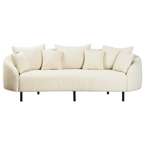 Dovetail Caleb 82" Rounded Arm Sofa Boucle  DOV12149-BEIG