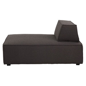 Dovetail Ryker 53" Square Modular Modern Chair Boucle Charcoal DOV12160-CHAR