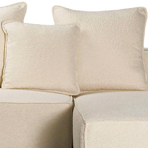 Dovetail Zayn 118" Modern Sofa Chaise DOV12162R-BEIG