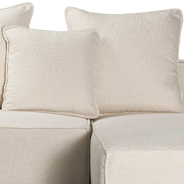 Dovetail Zayn 118" Modern Sofa Chaise DOV12162R-CRM