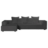 Dovetail Zayn 118" Modern Sofa Chaise DOV12162L-CHAR