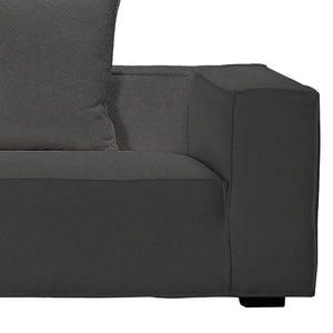 Dovetail Zayn 118" Modern Sofa Chaise DOV12162R-CHAR