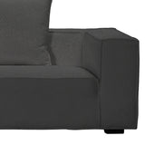 Dovetail Zayn 118" Modern Sofa Chaise DOV12162R-CHAR