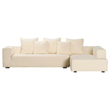 Dovetail Zayn 118" Modern Sofa Chaise DOV12162R-BEIG