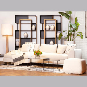 Dovetail Oslo 113" Modern Sofa Chaise DOV12147R-CRM