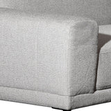 Dovetail Amara 94" Modern Sofa Two Tone Linen DOV12185-LTGY