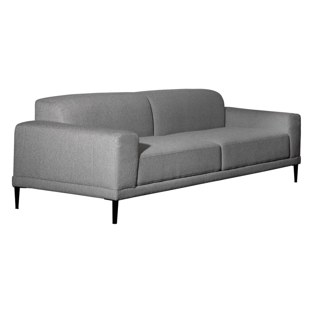 Dovetail Amara 94" Modern Sofa Two Tone Linen DOV12185-DKGY