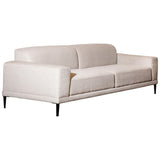 Dovetail Amara 94" Modern Sofa Two Tone Linen DOV12185-CRM