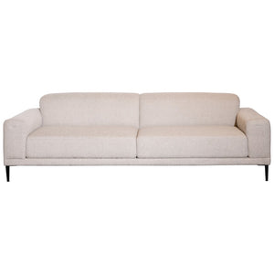 Dovetail Amara 94" Modern Sofa Two Tone Linen DOV12185-CRM