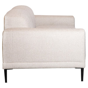 Dovetail Amara 94" Modern Sofa Two Tone Linen DOV12185-CRM