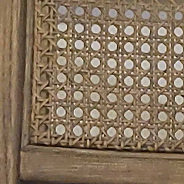 Dovetail Paulino Urban Elm and Natural Woven Rattan Occassional Lounge Chair Finished in a Weathered Dark Brown DOV13165