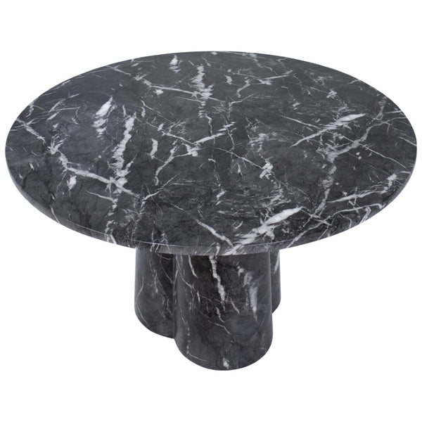 Dovetail Selina Round Dining Table Black DOV14598BK