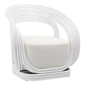 Dovetail Manila Occasional Chair White DOV1606WH