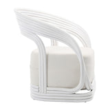 Dovetail Manila Occasional Chair White DOV1606WH