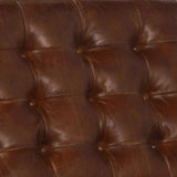 Dovetail VIGAN TOP GRAIN TUFTED LEATHER OCCASIONAL LOUNGE CHAIR IN COGNAC BROWN DOV1707