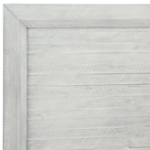 Dovetail Soutar Acacia Panel Bed Finished in a Light Grey Wash Finish DOV18004EK