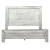 Dovetail Soutar Acacia Panel Bed Finished in a Light Grey Wash Finish DOV18004EK