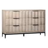 Emilia Grey Wash Pine Modern 6-Drawer Storage Dresser