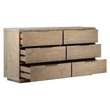 Dovetail Finn Light Wash Acacia Six-Drawer Dresser DOV24051