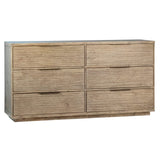 Finn Light Wash Acacia Six-Drawer Dresser