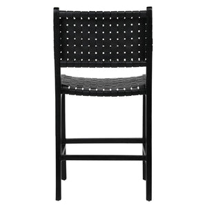 Dovetail Dale Counterstool Black Leather Black Frame DOV25003ACSBK