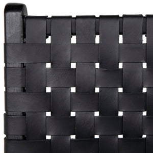 Dovetail Dale Counterstool Black Leather Black Frame DOV25003ACSBK