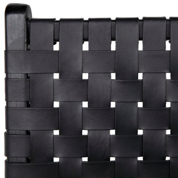 Dovetail Dale Counterstool Black Leather Black Frame DOV25003ACSBK