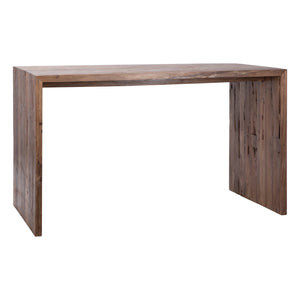 Dovetail Camila 60" Rectangular Reclaimed Teak Waterfall Dining Counter Table DOV29013