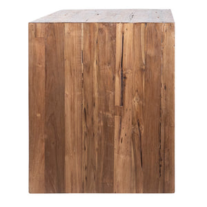 Dovetail Camila 60" Rectangular Reclaimed Teak Waterfall Dining Counter Table DOV29013