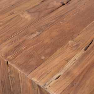 Dovetail Camila 78" Rectangular Reclaimed Teak Waterfall Dining Table DOV29014