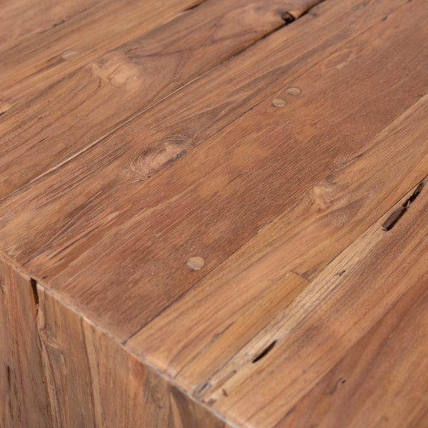 Dovetail Camila 78" Rectangular Reclaimed Teak Waterfall Dining Table DOV29014