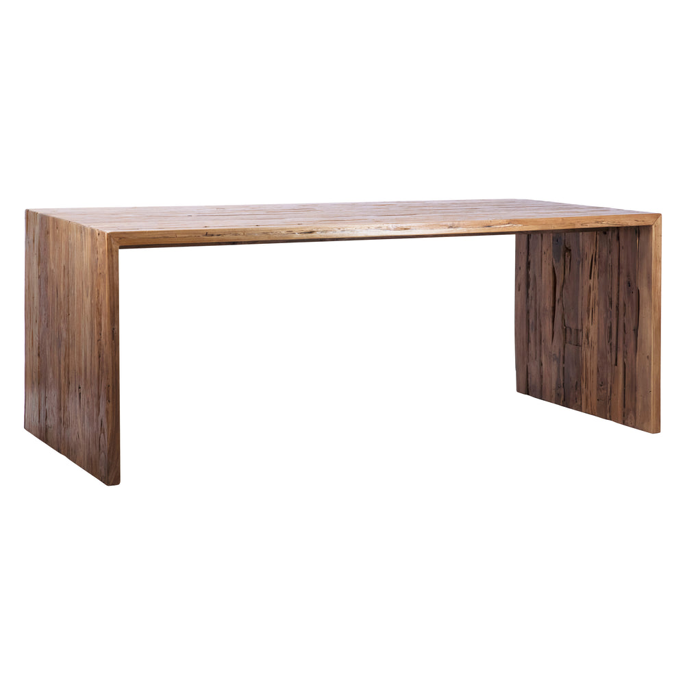 Dovetail Camila 78" Rectangular Reclaimed Teak Waterfall Dining Table DOV29014