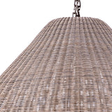 Dovetail Biller Tan Finished Woven Resin Big Belly Pendant Lamp Shade DOV30022