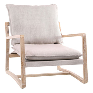 Dovetail Gabe Occasional Chair Beige W/ Perf Fabric DOV31021