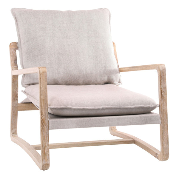 Dovetail Gabe Occasional Chair Beige W/ Perf Fabric DOV31021