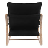 Dovetail Gabe Occasional Chair Black W/ Per Fabric DOV31022