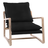 Zuniga Occasional Chair Black W/ Per Fabric