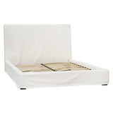 Dovetail Collette Cotton Slip Cover Style Platform Panel Bed DOV3188EK