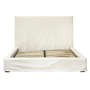 Dovetail Collette Cotton Slip Cover Style Platform Panel Bed DOV3188EK