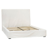 Dovetail Collette Cotton Slip Cover Style Platform Panel Bed DOV3188Q