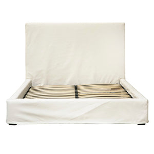 Dovetail Collette Cotton Slip Cover Style Platform Panel Bed DOV3188Q