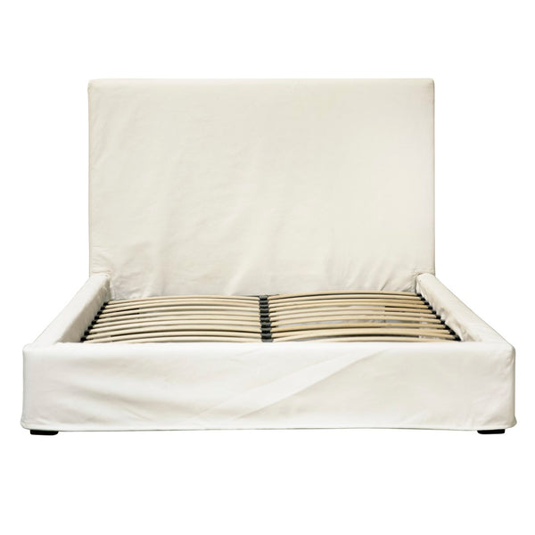 Dovetail Collette Cotton Slip Cover Style Platform Panel Bed DOV3188Q