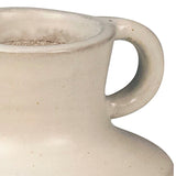 Dovetail Padua Off White Ceramic Handled Vase, Set of 2 DOV36000