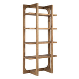 Dovetail Brooklyn 83" Tall Reclaimed Pine Modern Bookshelf DOV38001NAT