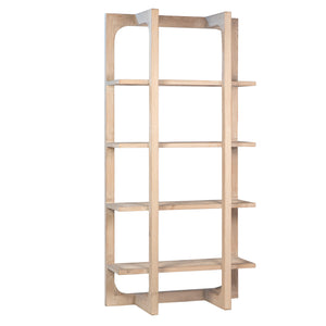 Dovetail Brooklyn 83" Tall Reclaimed Pine Modern Bookshelf DOV38001